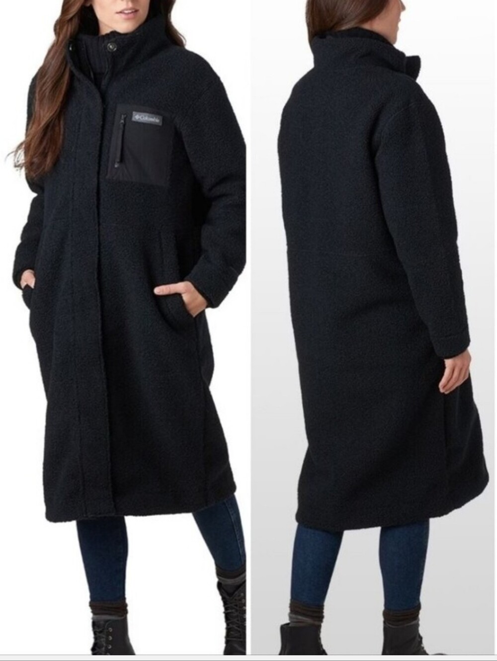 *Rare* Columbia Panorama Omni-heat Full Length Sherpa Jacket